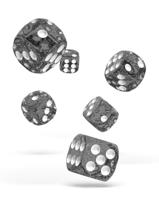 Oakie Doakie Dice D6 Dice 16 mm Speckled - Black (12) - thumbnail