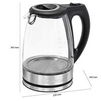 Clatronic WKS 3744 G Waterkoker Aantal/Volume: 1.7 l RVS, Glas - thumbnail