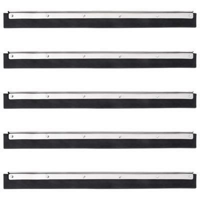 VidaXL Vloerwisserkoppen 5 st 45,5x2x5 cm staal en rubber