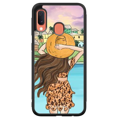 Samsung Galaxy A20e hoesje - Sunset girl
