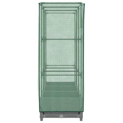 VidaXL Plantenbak verhoogd met kashoes 120x40x123 cm rattanlook