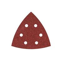 Wolfcraft 1780000 Deltaschuurpapier Met klittenband, Geperforeerd Korrelgrootte (num) 40 Hoekmaat 105 mm 5 stuk(s) - thumbnail