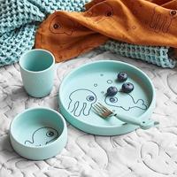 Done by Deer Sea Friends Serviesset - Blauw - thumbnail