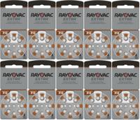 Rayovac gehoorapparaat batterijen Type 312 (bruin) - 10 x 8 stuks - thumbnail