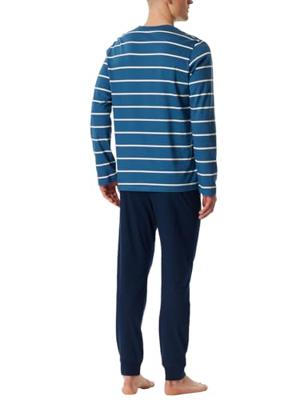 Schiesser Schiesser Heren Pyjama Long darkblue 183124 58/3XL