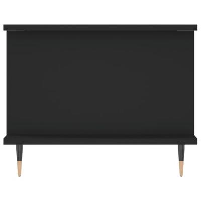 Salontafel 90x50x40 cm bewerkt hout zwart Salontafel 90x50x40 cm bewerkt hout zwart