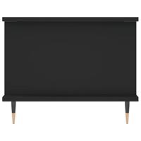 Salontafel 90x50x40 cm bewerkt hout zwart - thumbnail