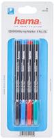 Hama CD/DVD Marker Set 4 Stuks - thumbnail