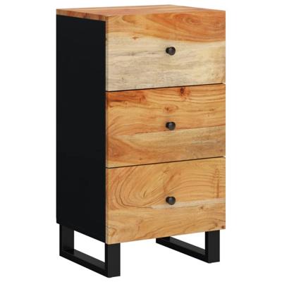 Dressoir met 3 lades 40x33,5x75 cm massief acaciahout Dressoir met 3 lades 40x33,5x75 cm massief acaciahout