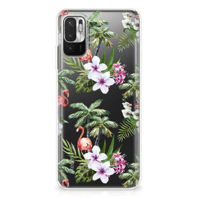 Xiaomi Redmi Note 10/10T 5G | Poco M3 Pro | TPU Hoesje | Flamingo Palms