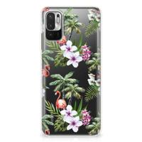 Xiaomi Redmi Note 10/10T 5G | Poco M3 Pro | TPU Hoesje | Flamingo Palms - thumbnail