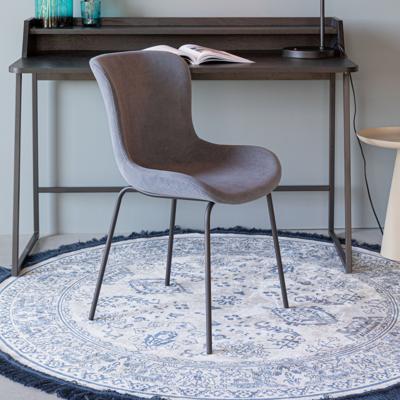 ZILT Eetkamerstoel 'Mauricio' Rib, kleur Blauw ZILT Eetkamerstoel 'Mauricio' Rib, kleur Blauw