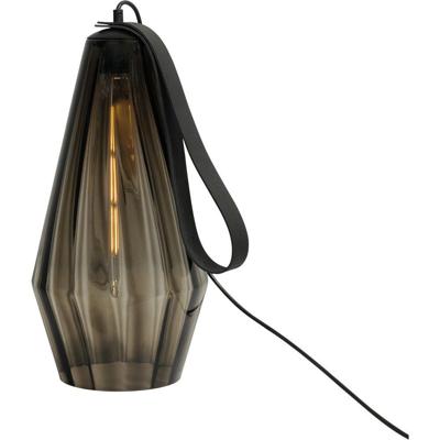 Masterlight Tafellamp zwartDiamond 40cm met smoke glas - 4130-05-40-05-23