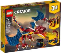Lego Creator 31102 3in1 Vuurdraak - thumbnail