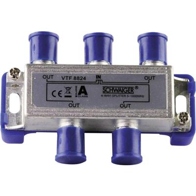 Schwaiger VTF8824 kabel-tv-verdeler 4-voudig 5-1000MHz