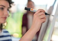 Nobo Liquid Ink Markers Droog Uitwisbaar Assorti (4) - thumbnail