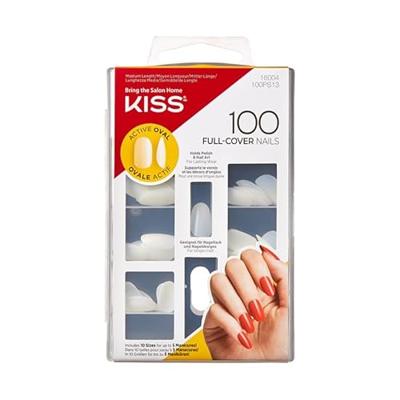 Kiss 100 Full Cover Nails Active Oval