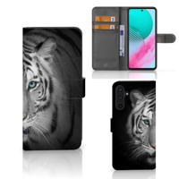 Samsung Galaxy M54 | Telefoonhoesje | Met pasjeshouder | Tijger - thumbnail
