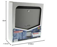 Burg-Wächter brievenbus met krantenvak London-Set zwart/RVS - thumbnail