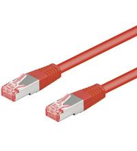 Goobay 68282 CAT 6 verbindingskabel, S/FTP (PiMF), rood, 7,5 m kabellengte