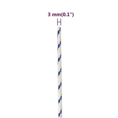 VidaXL Boot touw 3 mm 250 m polypropyleen wit