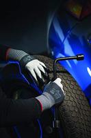 Showa Allround handschoen - 381 - microporeuze nitril gecoat - grijs - maat L - thumbnail