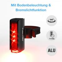 FISCHER FAHRRAD PLUS TWIN STOP Achterlicht LED Zwart - thumbnail