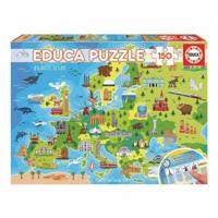 Puzzel van 150 stukjes Europa EDUCA bunt - thumbnail