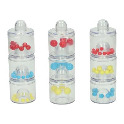 Geluids- en Sorteerblokken met Kralen in 3 Maten - 9dlg