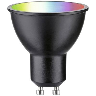 29148 Paulmann Home LED-lamp GU10 Energielabel: F (A - G) 4.8 W RGBW Zwart (mat)