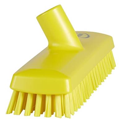 Vikan Vloerschrobber hard met waterdoorlaat 65x270 geel