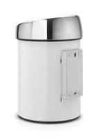Brabantia touch bin wandafvalemmer 3 liter white - thumbnail