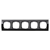 Gira Event Clear Zwart Antraciet 5 voudig afdekraam 0215738