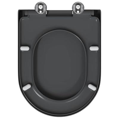 VidaXL Toiletzitting antraciet 49 x 36 x 4 cm duroplast VidaXL Toiletzitting antraciet 49 x 36 x 4 cm duroplast
