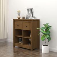 Dressoir 70x35x80 cm massief grenenhout honingbruin - thumbnail