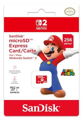 Sandisk 256GB Micro SD Express-geheugenkaart voor Nintendo Switch 2