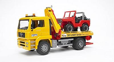 Bruder sleepauto met Jeep - MAN TGA 1:16 - thumbnail