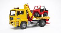 Bruder MAN TGA Takelwagen met jeep - thumbnail