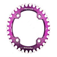 MOTSUV ronde smalle brede Chainring MTB fiets 104BCD tand plaat onderdelen elliptische plaat 34T (paars) - thumbnail