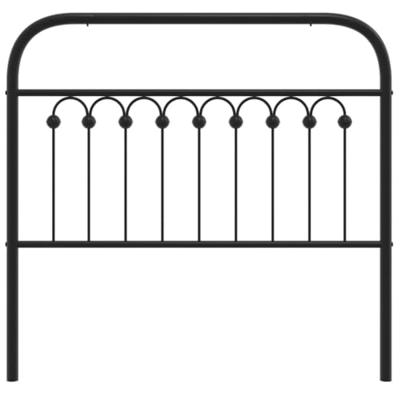 Hoofdbord 100 cm metaal zwart