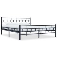 Bedframe staal zwart 160x200 cm - thumbnail