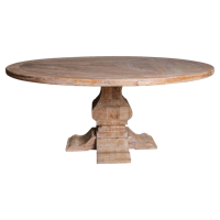 PTMD Ronde Eettafel 'Elm White' 180cm, Iepenhout - thumbnail