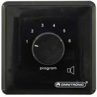 Omnitronic 80711072 Inbouw (in muur of meubel) PA-programmakiezer Zwart - thumbnail