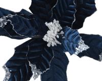 Poinsettia polyester d34h10 cm a2 kerst Everlands - Everlands - thumbnail