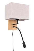 Trio Landelijke wandlampNilam rechthoekige kap - 212870236 - thumbnail