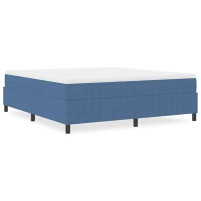 Boxspring bed Blauw 180 x 200 cm Katoenen stof