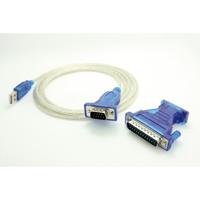 VALUE converter-kabel USB - serieel DB9, turkoois, 1,8 m - thumbnail
