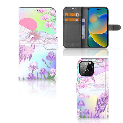 iPhone 14 Pro Max | Telefoonhoesje | Met pasjeshouder | Bird iPhone 14 Pro Max | Telefoonhoesje | Met pasjeshouder | Bird