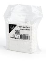 CAT5E UTP LAN-opbouwdoos, 2-poorts - thumbnail