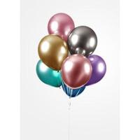 Chrome Ballonnen Mix Kleuren 30cm (10st) - thumbnail
